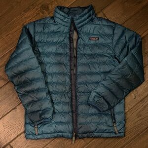 Patagonia Down Sweater Jacket Big Kids’ Blue sz 14 XL pre-owned / Fair condition